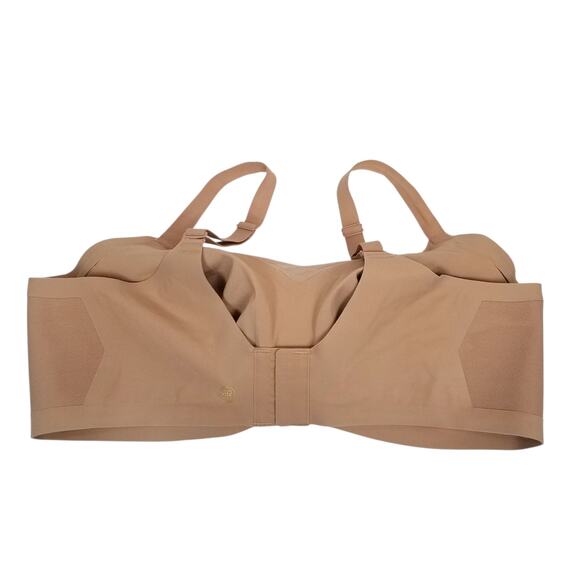 HoneyLove Women's Wire Free Wireless Crossover Bra Tan Size 2X 42 C/D - Picture 4 of 10